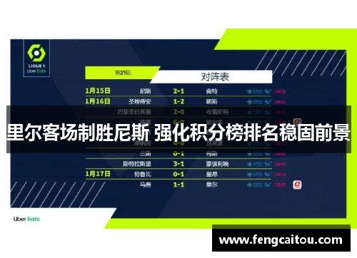 里尔客场制胜尼斯 强化积分榜排名稳固前景